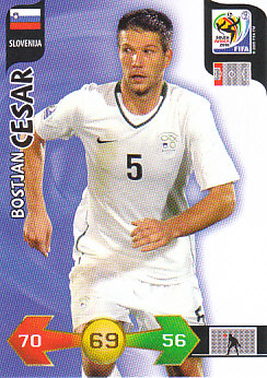 Bostjan Cesar Slovenia Panini 2010 World Cup #295